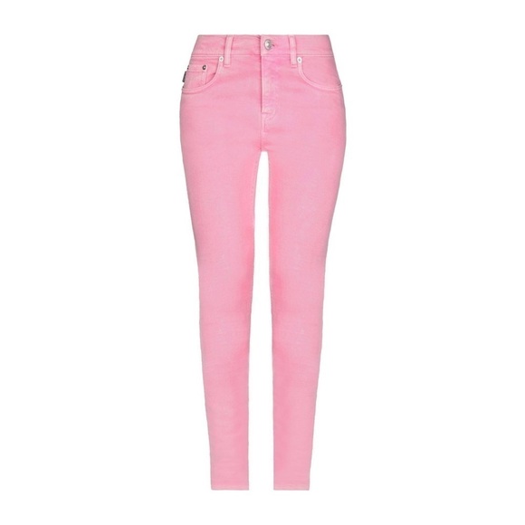 BALENCIAGA Bright Pink Barbiecore Mid Rise skinny jeans size 24 - Picture 2 of 16